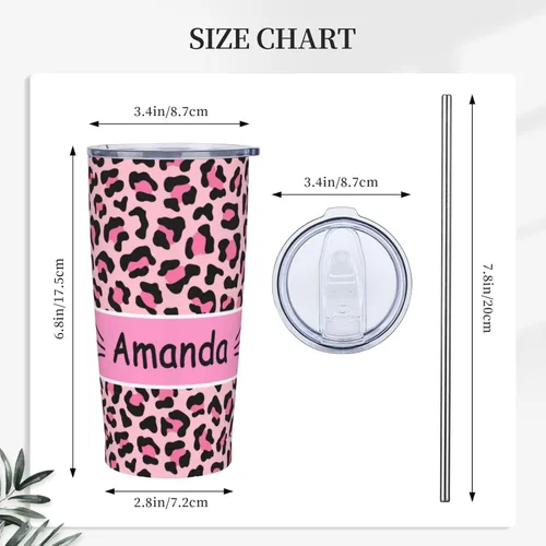 Miniatura 3 de Vaso con nombre y foto personalizable, regalos para hombres y mujeres, taza de viaje aislada de acero inoxidable de 20 onzas, vasos personalizados