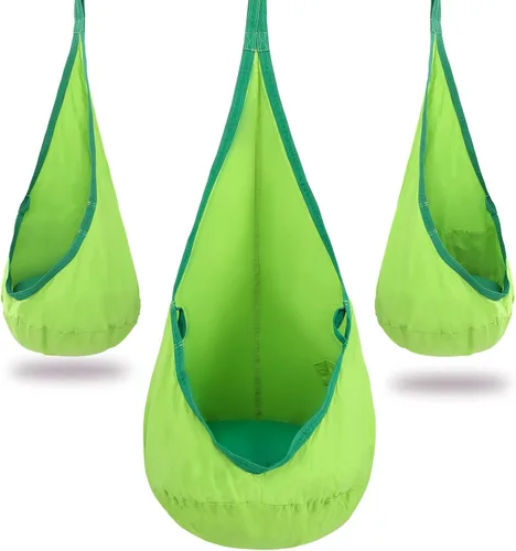 Miniatura 13 de YAERSI Silla de hamaca infantil de algodón con cojín inflable de PVC