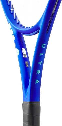 Miniatura 6 de Wilson Ultra 100L V5 - Raquetas de tenis para adultos, ensartadas con Sensation 16 Natural a media tensión de rango
