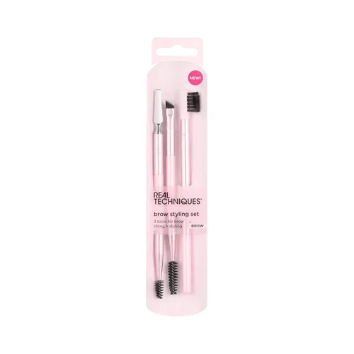 Miniatura 3 de Set de brochas para cejas de Real Techniques, para levantar cejas, rellenar y dar estilo, brochas de doble punta, kit completo para cejas, consigue
