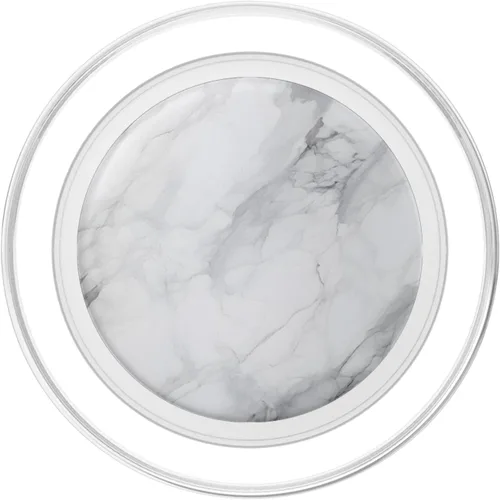 Miniatura 2 de Patrón de ilustración de piedra gris blanco intercambiable PopSockets MagSafe PopGrip para iPhone