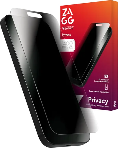 Miniatura 58 de ZAGG Glass Elite - Protector de pantalla para iPhone 16 Pro, 5 veces más fuerte, bordes reforzados, vidrio templado ultra fuerte, resistente a
