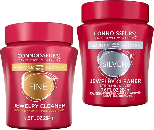 Miniatura 12 de CONNOISSEURS - Limpiador de joyas Premium Edition, tamaño de 9.6 onzas. Elige entre nuestros limpiadores para joyas finas, joyas delicadas o joyería