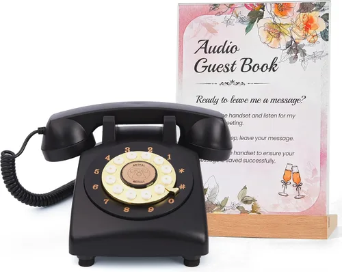 Miniatura 7 de RetroVox Libro de invitados de audio, libro de invitados de boda, libro de mensajes de audio, estilo vintage para recepción de boda, despedida