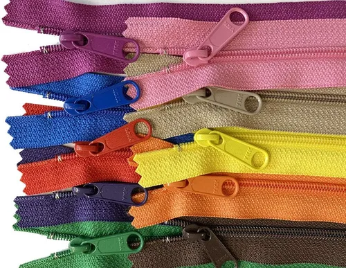 Fashion Trends YKK® #4.5 - Bolso de mano largo con cremallera para alcantarillado, hecho en Estados Unidos, paquete con cordón blanco con bolsa