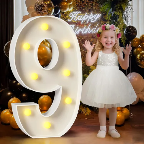 Miniatura 39 de Mixifox Letras V de marquesina de 3 pies, letras grandes iluminadas de 3 pies de alto con luces, letra grande para boda, compromiso, graduación