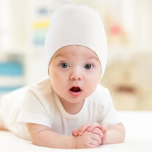 Miniatura 2 de DRESHOW BQUBO - Gorro unisex para bebé, paquete de 8 unidades, gorro de punto suave y lindo para bebé