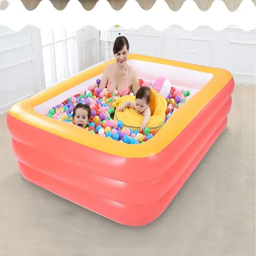 Miniatura 3 de Piscinas inflables para niños y adultos, 82 x 57 x 25 pulgadas con suelo suave inflable, piscina familiar duradera para patio trasero, jardín o 82