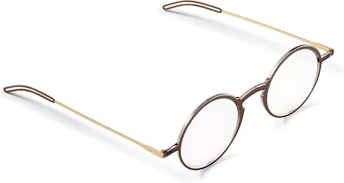 Miniatura 7 de ThinOptics Frontpage Manhattan - Gafas de lectura y funda de aluminio Milano, Marrón Estuche regular/marrón redondo