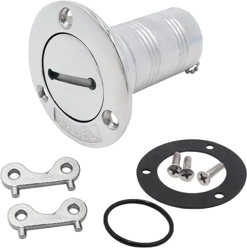 Miniatura 8 de Boat Water/Diesel/Gas/Fuel Deck Fill/Filler 1-1/2 Inch(38mm) with Keyless Cap 316 Stainless Steel Boat Deck Hardware for Boat, Yacht, Caravan