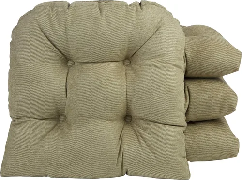Miniatura 25 de Klear Vu Gripper Overstuffed - Cojines universales antideslizantes para silla de comedor para decoración de cocina o uso de oficina, almohadilla