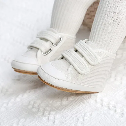 Miniatura 2 de HsdsBebe Zapatos deportivos de piel sintética para bebés, niños y niñas, con suela de goma, primeros pasos, zapatillas de cuna