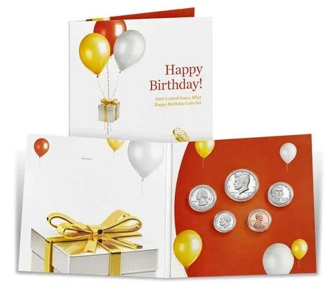 Miniatura 2 de 2019 S Happy Birthday Proof Set 2019 Happy Birthday Coin Set 5 Deep Cameo Proofs US Mint Proof