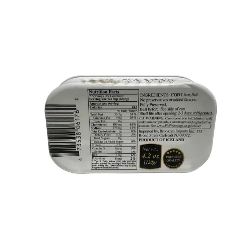 Miniatura 3 de Belveder Wild Cod Liver - Lata de 4.23 oz de Islandia (4.23 onzas (paquete de 24))