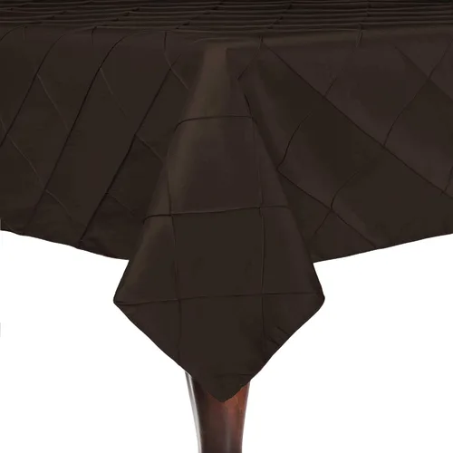 Miniatura 9 de Ultimate Textile Mantel rectangular bordado de tafetán Pintuck de 60 x 90 pulgadas, color verde ácido