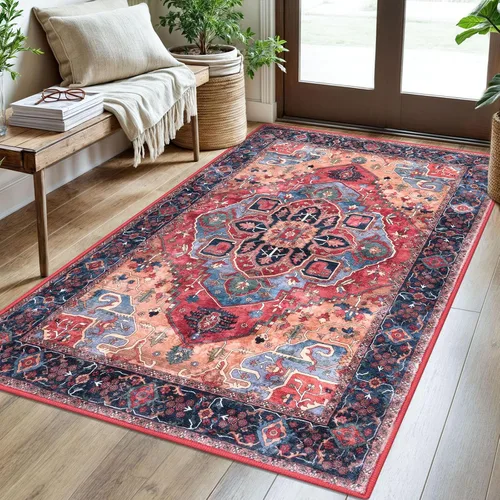 Miniatura 100 de SIILOOM Alfombra lavable de 2 x 3 pies, alfombra suave color taupe ceniza para entrada, tapete antideslizante para puerta de interior, tapete
