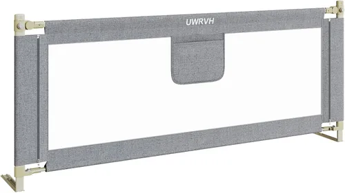 Barandillas de cama UWRVH para niños pequeños, rieles de cama para niños pequeños, riel de cama para bebé - Protector de altura ajustable con