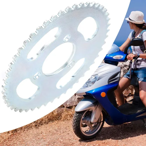 Miniatura 7 de 25H 47T Piñón 3 Agujero Reemplazo para Scooter Eléctrico Bicicleta Piñón Trasero Acero 3.898 in Diámetro 1.142 in Agujero