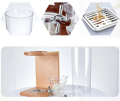 Miniatura 6 de Dispensador de alimentos secos 3.5L/7L/10.5L, dispensador de cereales para encimera, dispensador de almacenamiento de cereales con barril de PC