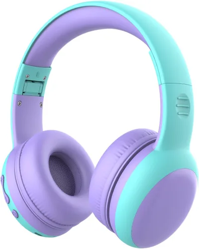Miniatura 7 de Auriculares Bluetooth para Niños, Auriculares Over-Ear para Niños Pequeños con Micrófono, Volumen Limitado 85dB/94dB, 68H de Reproducción, Bluetooth