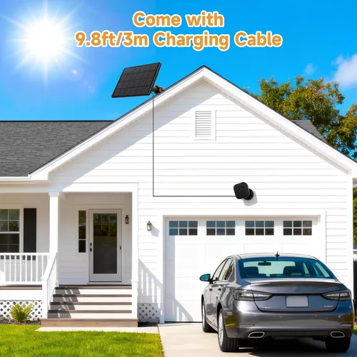 Miniatura 7 de Panel solar para Blink Outdoor 2K+/4 (4ª generación)/exterior (3ª generación) XT3 y XT2/XT, cargador solar de 6 W para Blink con montaje ajustable