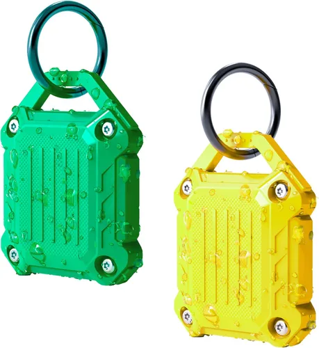 Miniatura 20 de DOVICK - Funda protectora impermeable para llavero Airtag, cubierta completa con tornillos compatible con el llavero de seguimiento Apple Air Tag P4