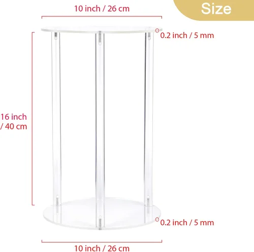 Miniatura 2 de YourGift Soporte para plantas de interior y exterior, soporte acrílico para plantas de interior, estante resistente para macetas, estante