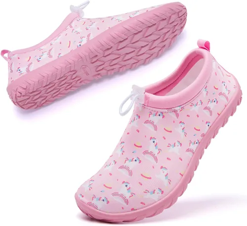 Miniatura 2 de Racqua Zapatos acuáticos para niños y niñas, zapatos acuáticos de secado rápido para playa y piscina (niños pequeñosgrandes)