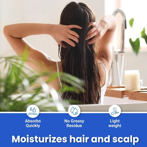 Miniatura 4 de Earth's Care Aceite de jojoba 100% puro para cabello, piel y uñas, prensado en frío, hidratante natural nutritivo, 8 onzas líquidas