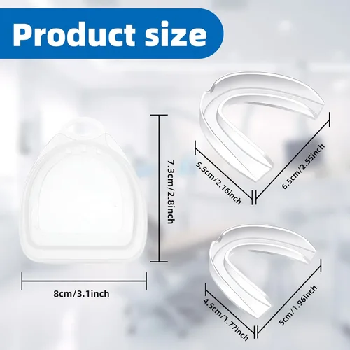 Miniatura 2 de Protector bucal deportivo de 4 piezas para adultos y jóvenes, protección bucal atlética con funda (sin BPA) para boxeo, fútbol, hockey, karate