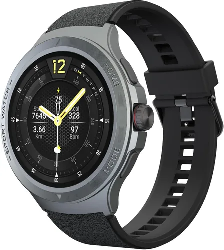 Miniatura 8 de Reloj inteligente militar con monitor de frecuencia cardíaca, brújula, linterna, GPS, reloj inteligente de 1.43 pulgadas con más de 170 modos