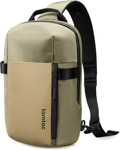 tomtoc Mochila bandolera cruzada de 7L para hombres y mujeres, mochila EDC de pecho y hombro para MacBook Pro M5 de 14 pulgadas, MacBook Air/Pro de