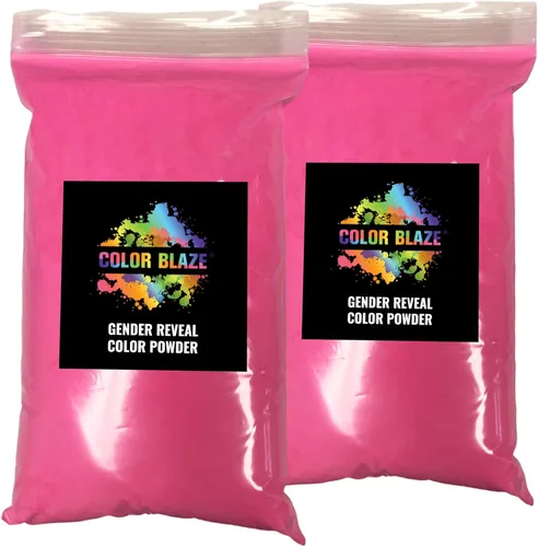 Miniatura 7 de Color Blaze Polvo de revelación de género para bebé, 1 libra de color azul y 1 libra de color rosa, para niños o niñas, para el desgaste del Azul