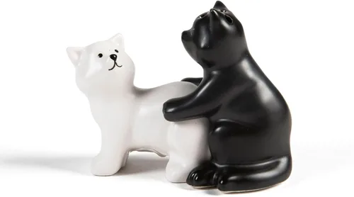 BigMouth Inc Juego de saleros y pimenteros de gatos, decoración de cocina novedosa y regalo de broma divertido