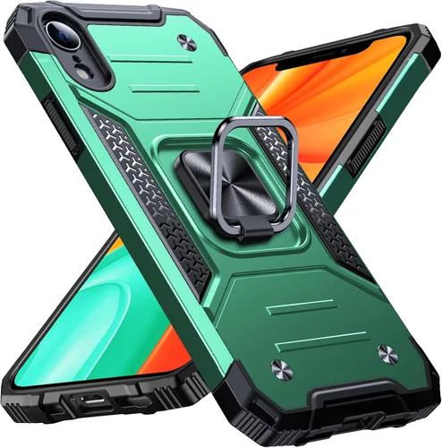 Miniatura 118 de Anqrp Funda resistente para iPhone 6/7/8/SE/SE2 con soporte de anillo mejorado y agarre, grado militar, a prueba de golpes, resistente y robusta