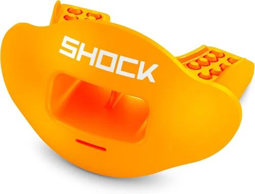 Miniatura 2 de Shock Doctor Protector de labios, protector bucal para adultos y jóvenes con correa, boquilla de fútbol transpirable de apertura ancha para jóvenes