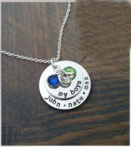 Miniatura 6 de Adabele Colgante de piedra natal de plata de grado A, 0.236 in, pequeño, 0.315 in y 0.394 in para aretes personalizados, pulseras, collares