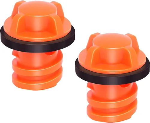 Tapones de drenaje de repuesto compatibles con enfriador Yeti/Rtic 20 35 45 65 110, pequeños tapones de drenaje con diseño a prueba de fugas, Naranja