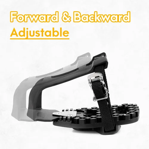 Miniatura 4 de CyclingDeal Solo jaula de clips para dedos de bicicleta – Compatible con adaptadores de pedales Peloton Bike & Bike+ – Convierte pedales Look Delta