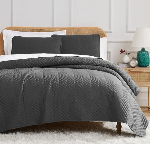 Miniatura 19 de Southshore Fine Living, Inc. Juego de colcha tamaño queen extragrande, colcha suave con dos fundas de almohada a juego
