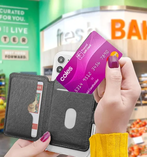 Miniatura 6 de M-Plateau Billetera para teléfono adhesiva, soporte delgado de tarjetas de crédito con adhesivo 3M para teléfono celular y funda de teléfono