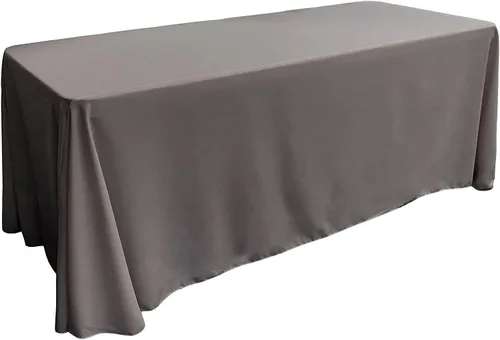 Miniatura 221 de LA Linen Mantel rectangular lavable de popelín de poliéster, resistente a las manchas y a las arrugas, cubierta de mesa 60x84, mantel de tela