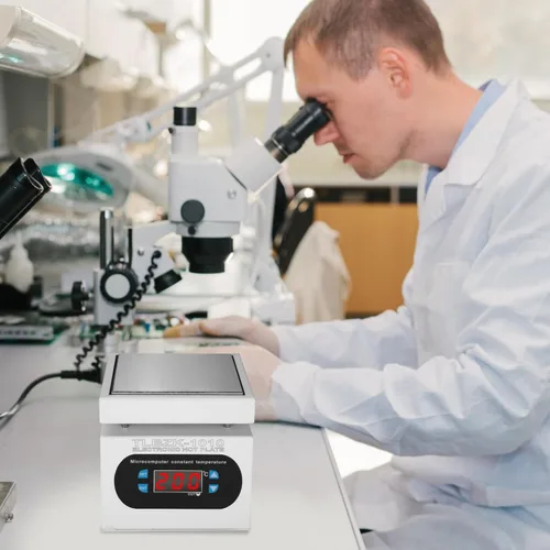 Miniatura 4 de placa caliente de la estación de soldadura de 350W 110V, laboratorio eléctrico del calentador de la reanudación del precalentamiento