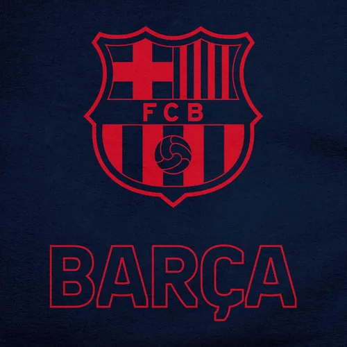 Miniatura 9 de Icon Sports Camiseta de algodón con licencia oficial del FC Barcelona, unisex para adultos azul marino (94ct-navy)