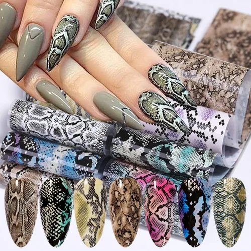 Miniatura 25 de Calcomanías holográficas de transferencia de uñas, hojas de esmalte de uñas de corazón de amor, láminas de transferencia de papel estrellado