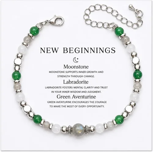 Miniatura 23 de Pulsera de protección, protección empática, cristales de obsidiana negra y pulsera de piedras curativas para mujeres, suerte, ansiedad y pulsera