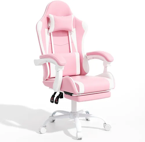 Miniatura 12 de Magshion Silla de juegos, silla ergonómica para computadora con reposabrazos de acoplamiento, silla de videojuegos de altura ajustable con Negro