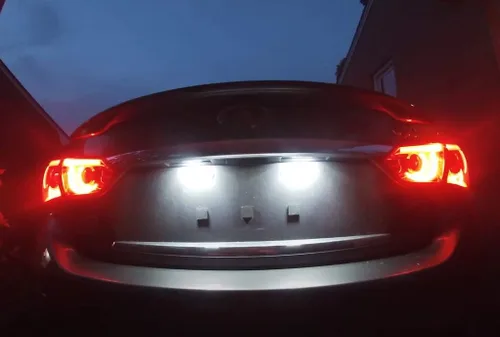 Miniatura 9 de iJDMTOY Kit de luz LED para matrícula de 3 W, de xenón blanco, de 18-SMD, compatible con Infiniti Q50, Nissan Juke Versa X-Trail Rogue