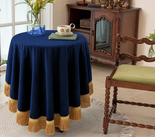 Miniatura 18 de F-CHU Manteles cuadrados pequeños de 36 x 36 pulgadas, mantel redondo pequeño de terciopelo color negro sólido para mesita de noche, mesita