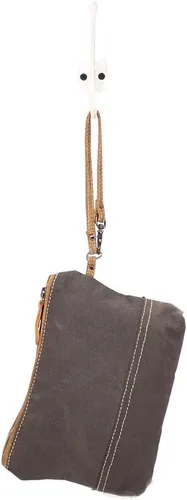 Miniatura 5 de Myra Bag Urging Bolsa de muñeca de lona y piel de vaca reciclada S-1514, Varios
